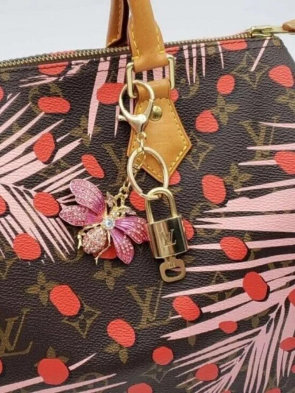 Louis Vuitton Gold Padlock 🔑 Authentic LV Unbranded Keychain Bag Charm